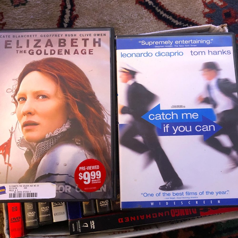 Box of 21 DVDs. Preowned.